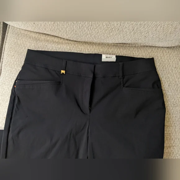 Black Curvy Fit Straight Leg Pants Women's 18 JM Collections New - Picture 7 of 14